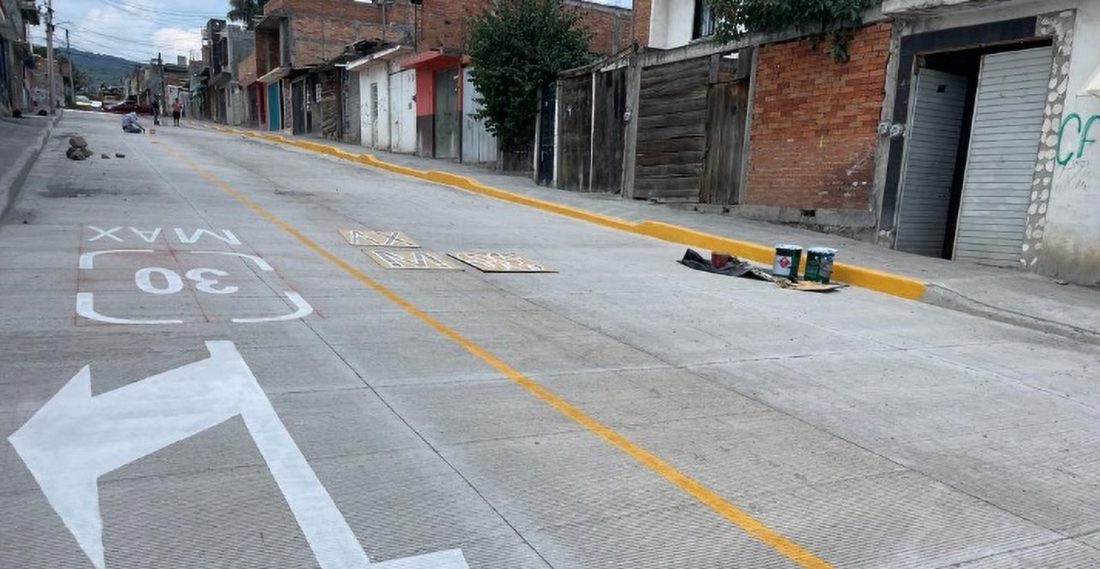 Pavimentación con redes — vista 1